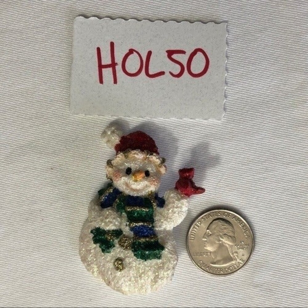 Sparkly Snowman Pin - Picture 4 of 5